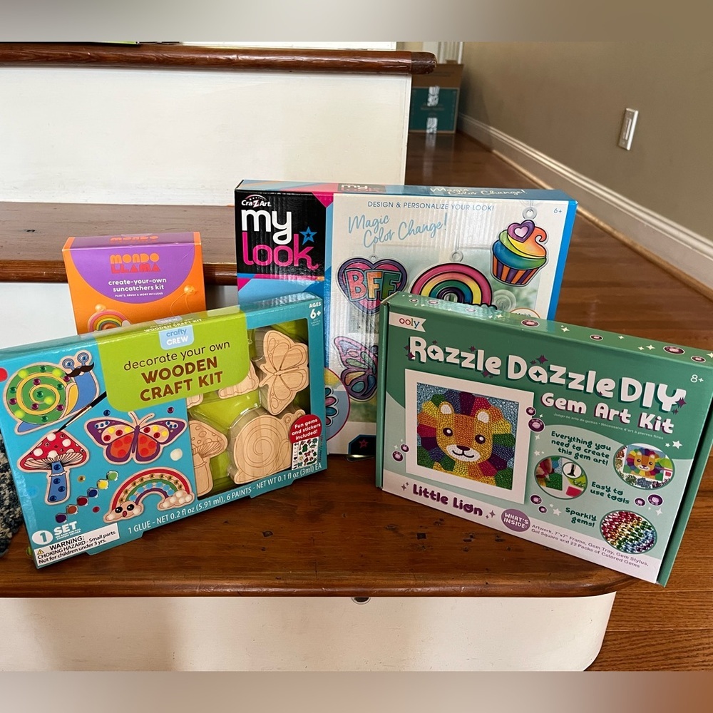Bundle of 4 kids activity kits, new and unopened